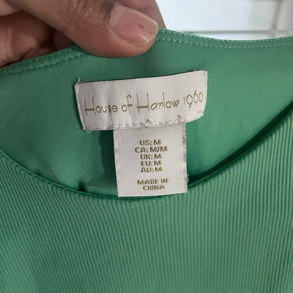 House of Harlow 1960 Mint Green Blouse